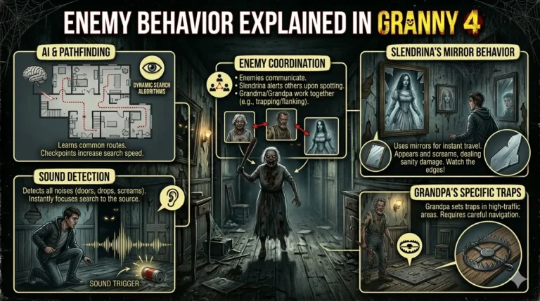 Enemy Behavior Explained in Granny 4