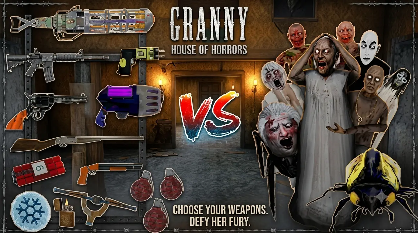 Unlimited Ammo & Weapons in granny 4